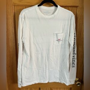 Vineyard Vines White Long Sleeve Tee Naples